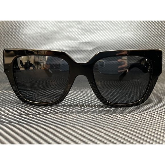 Versace Black Gold Trim 53mm Women Sunglasses!